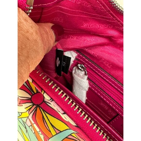 Kate Spade Sam Icon Anemone Floral Small Shoulder Bag KB940 NWT *READ* - Picture 13 of 16